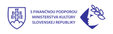 logo s textom - s finančnou podporou Ministerstva kultúry Slovenskej republiky logo s textom - s finančnou podporou Ministerstva kultúry Slovenskej republiky