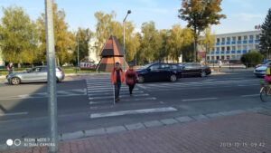 Na priechode v Dubnici nad Váhom